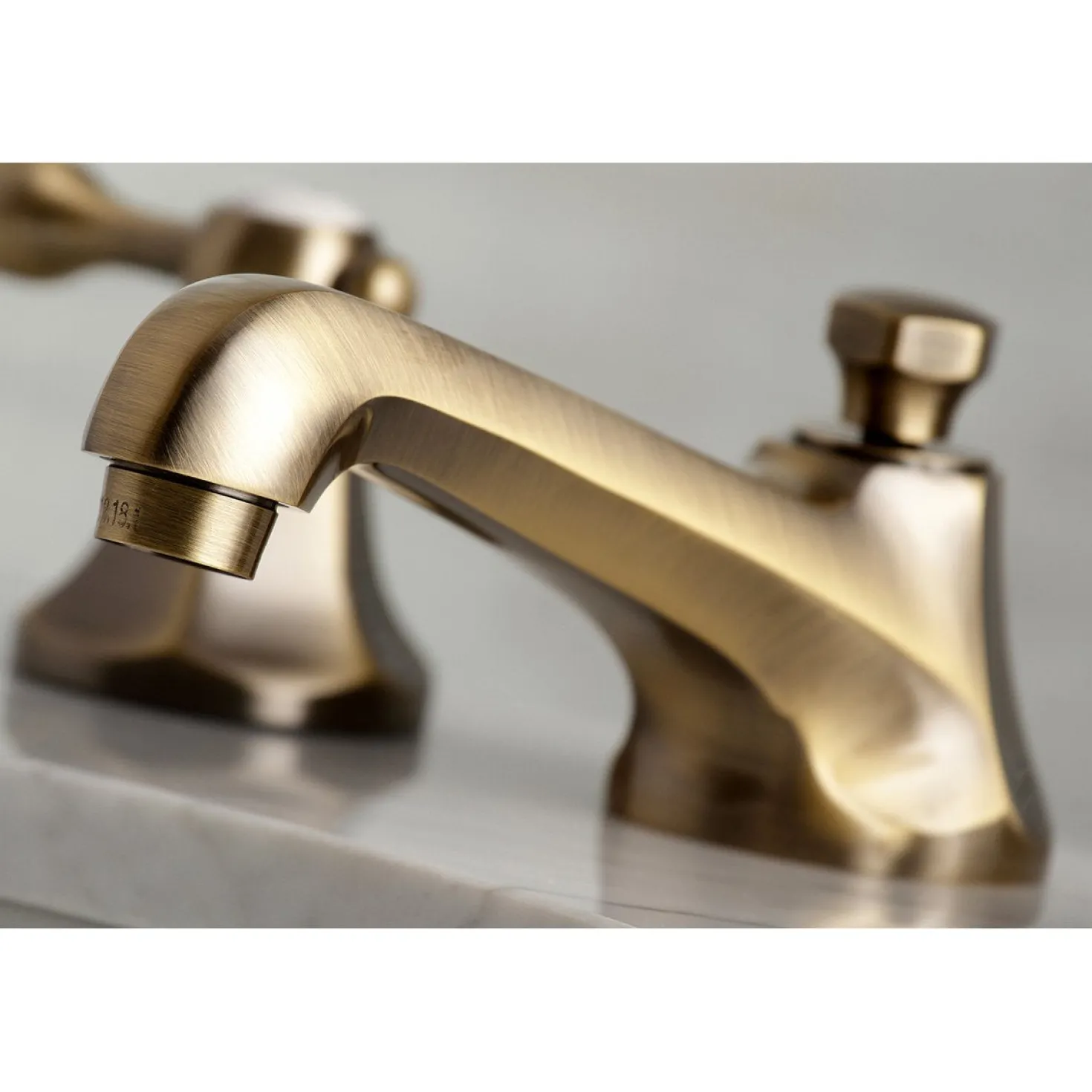 Kingston Brass Tudor 8" Widespread Deck Mount Bathroom Faucet