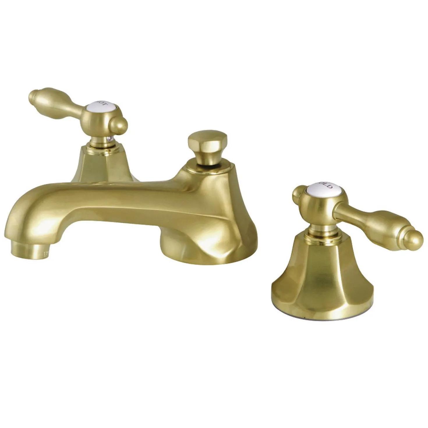 Kingston Brass Tudor 8" Widespread Deck Mount Bathroom Faucet