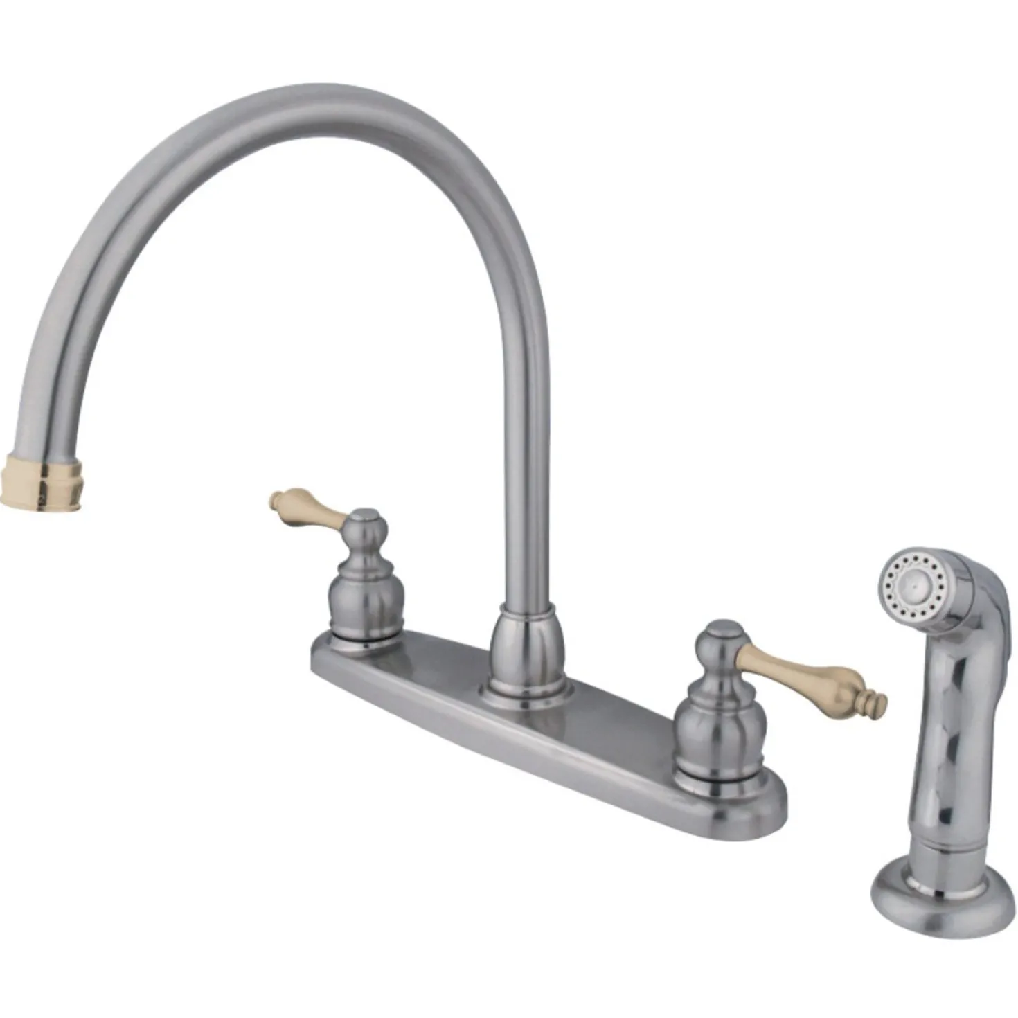 Kingston Brass Twin-Handle Centerset Kitchen Faucet