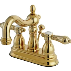 Kingston Brass Twin Handles 4-Inch Centerset Bathroom Faucet