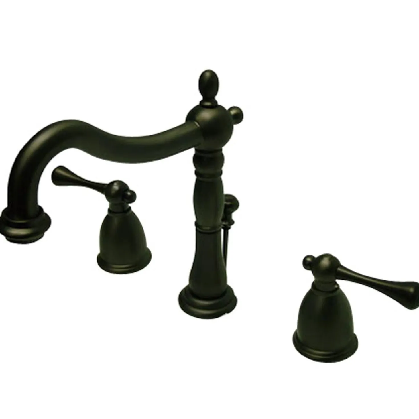 Kingston Brass Two Handle 8" to 14" Widespread Lavatory Faucet with Brass Pop-up