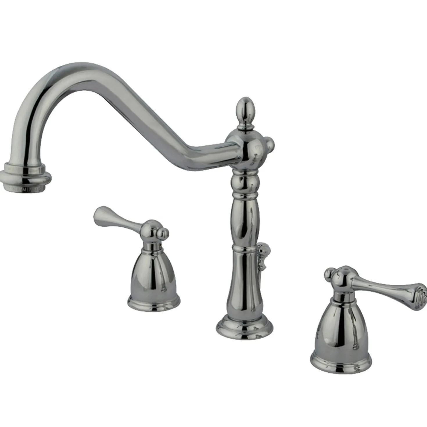 Kingston Brass Two Handle 8" to 14" Widespread Lavatory Faucet with Brass Pop-up