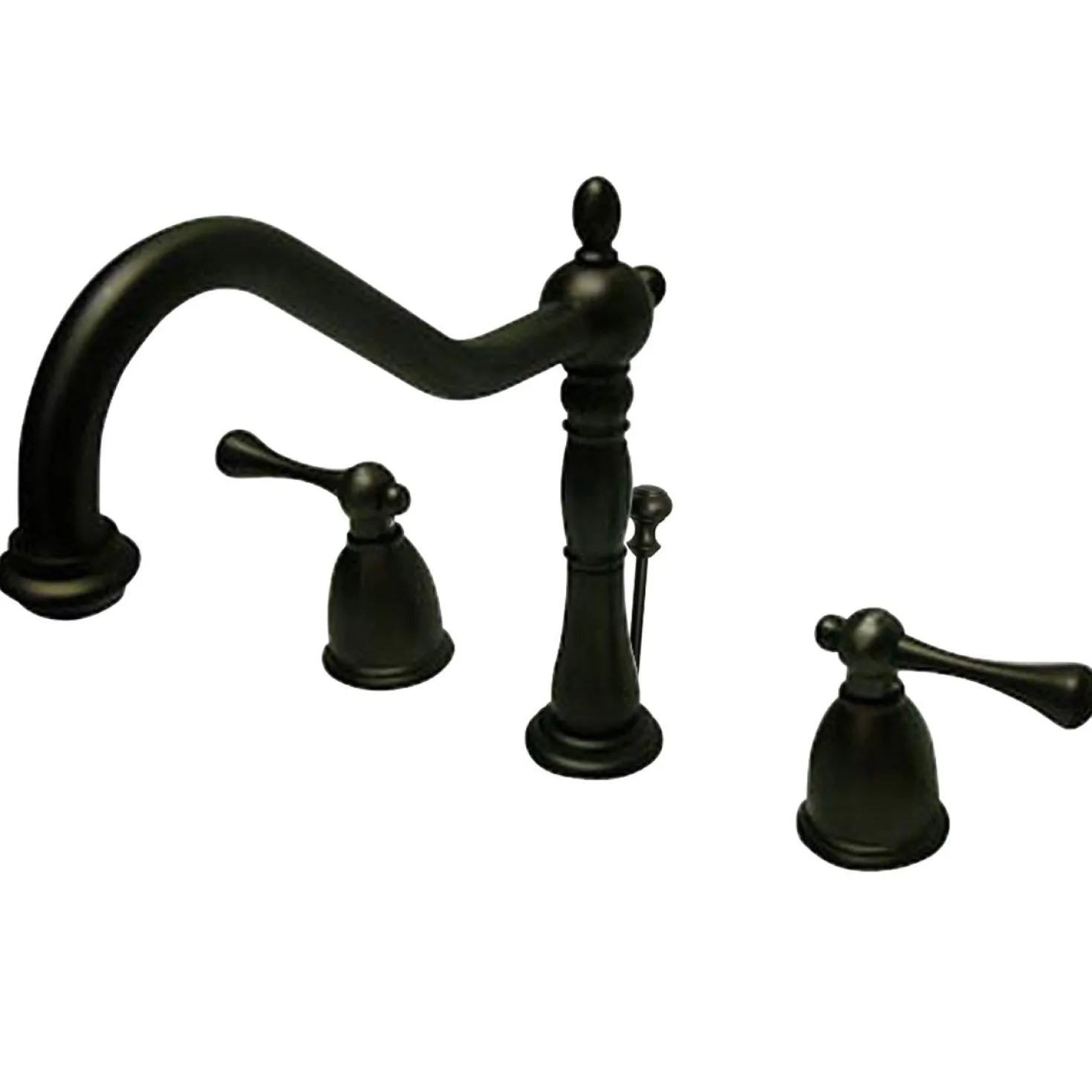 Kingston Brass Two Handle 8" to 14" Widespread Lavatory Faucet with Brass Pop-up