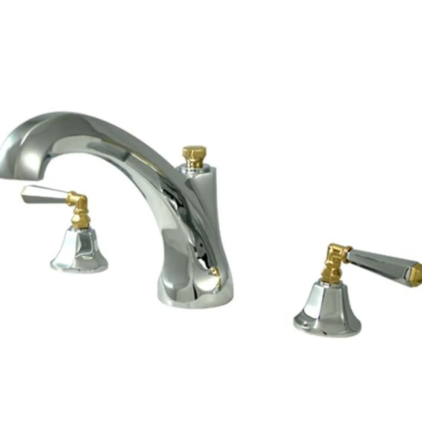 Kingston Brass Two Handle 8" to 36" Widespread Roman Tub Filler
