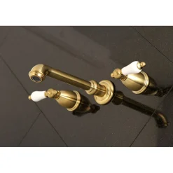 Kingston Brass Two-Handle Wall Mount Bathroom Faucet