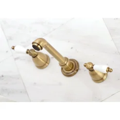 Kingston Brass Two-Handle Wall Mount Bathroom Faucet