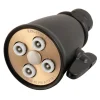 Kingston Brass Victorian Adjustable Jet Spray Shower Head in Matte Black