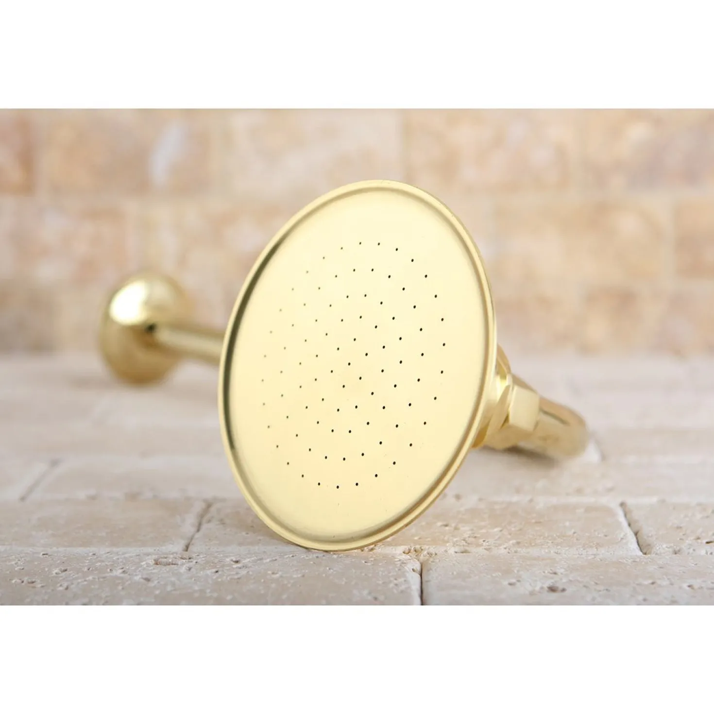 Kingston Brass Victorian Brass Showerhead with 12" Shower Arm Combo
