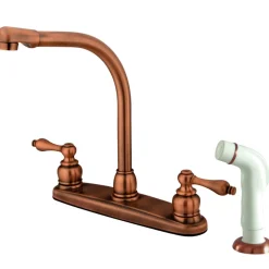Kingston Brass Victorian Centerset 4-Hole Kitchen Faucet