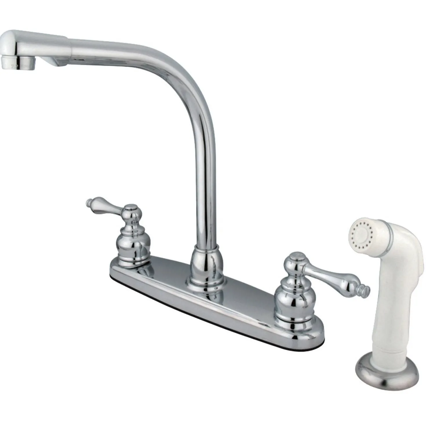 Kingston Brass Victorian Centerset 4-Hole Kitchen Faucet