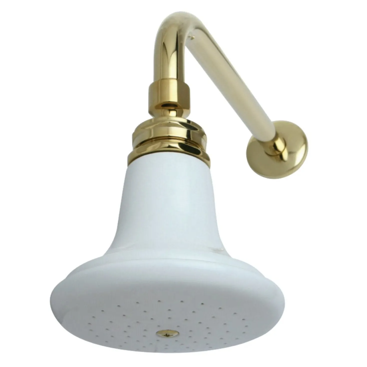 Kingston Brass Victorian Ceramic Showerhead with 12" Shower Arm Combo