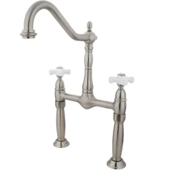 Kingston Brass Victorian Deck Mount 2-Hole Vessel Sink Faucet