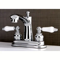 Kingston Brass Victorian Deck Mount 4-Inch Centerset Bathroom Faucet