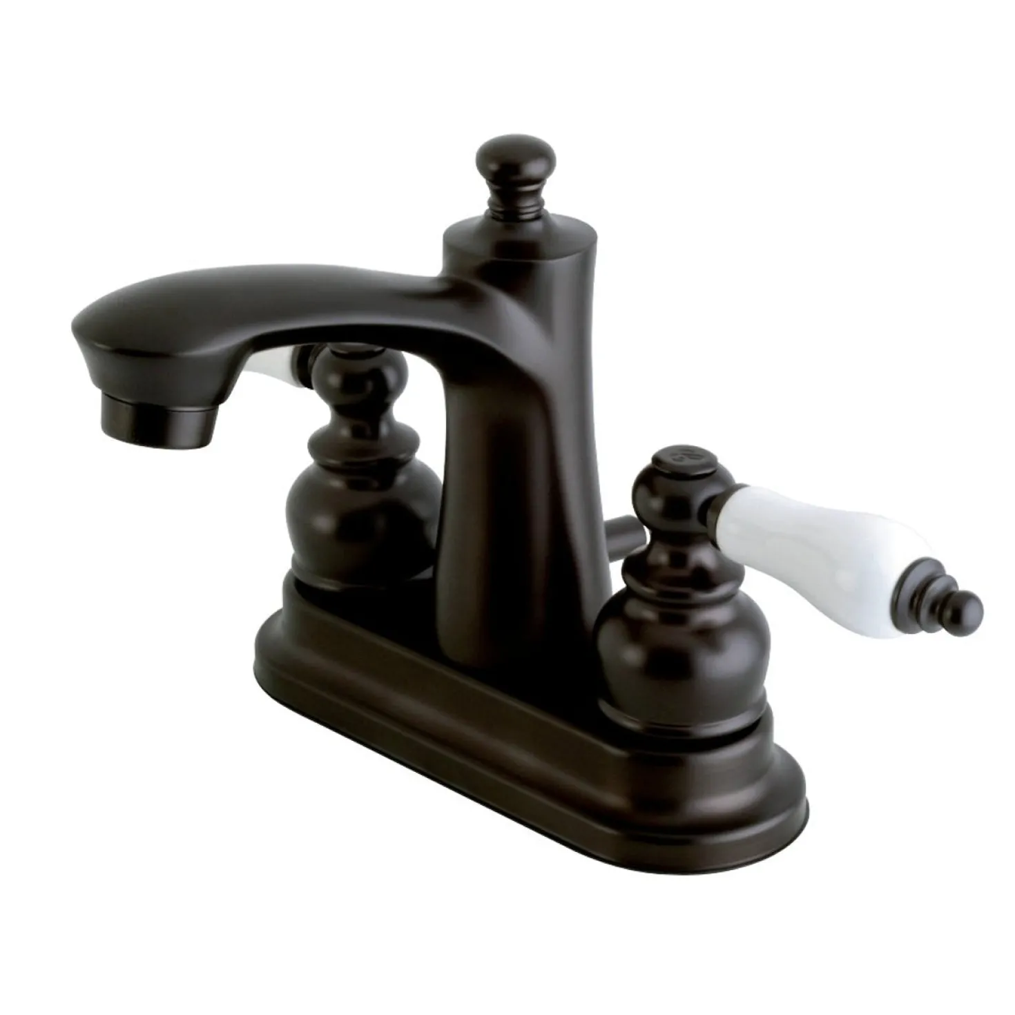 Kingston Brass Victorian Deck Mount 4-Inch Centerset Bathroom Faucet