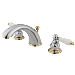Kingston Brass Victorian Deck Mount Widespread Bathroom Faucet