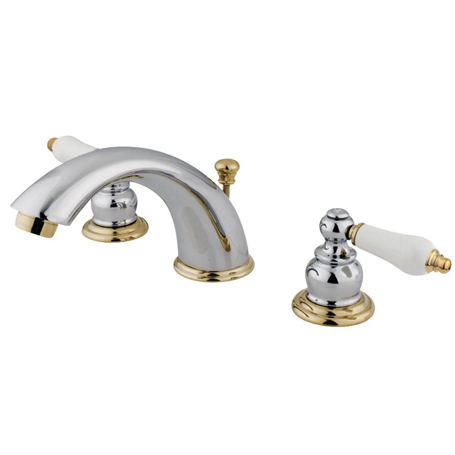 Kingston Brass Victorian Deck Mount Widespread Bathroom Faucet