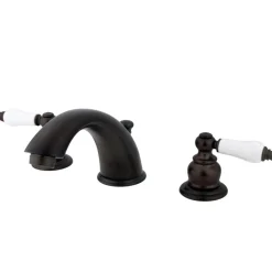 Kingston Brass Victorian Deck Mount Widespread Bathroom Faucet