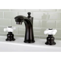 Kingston Brass Victorian Deck Mount 8" Widespread Bathroom Faucet