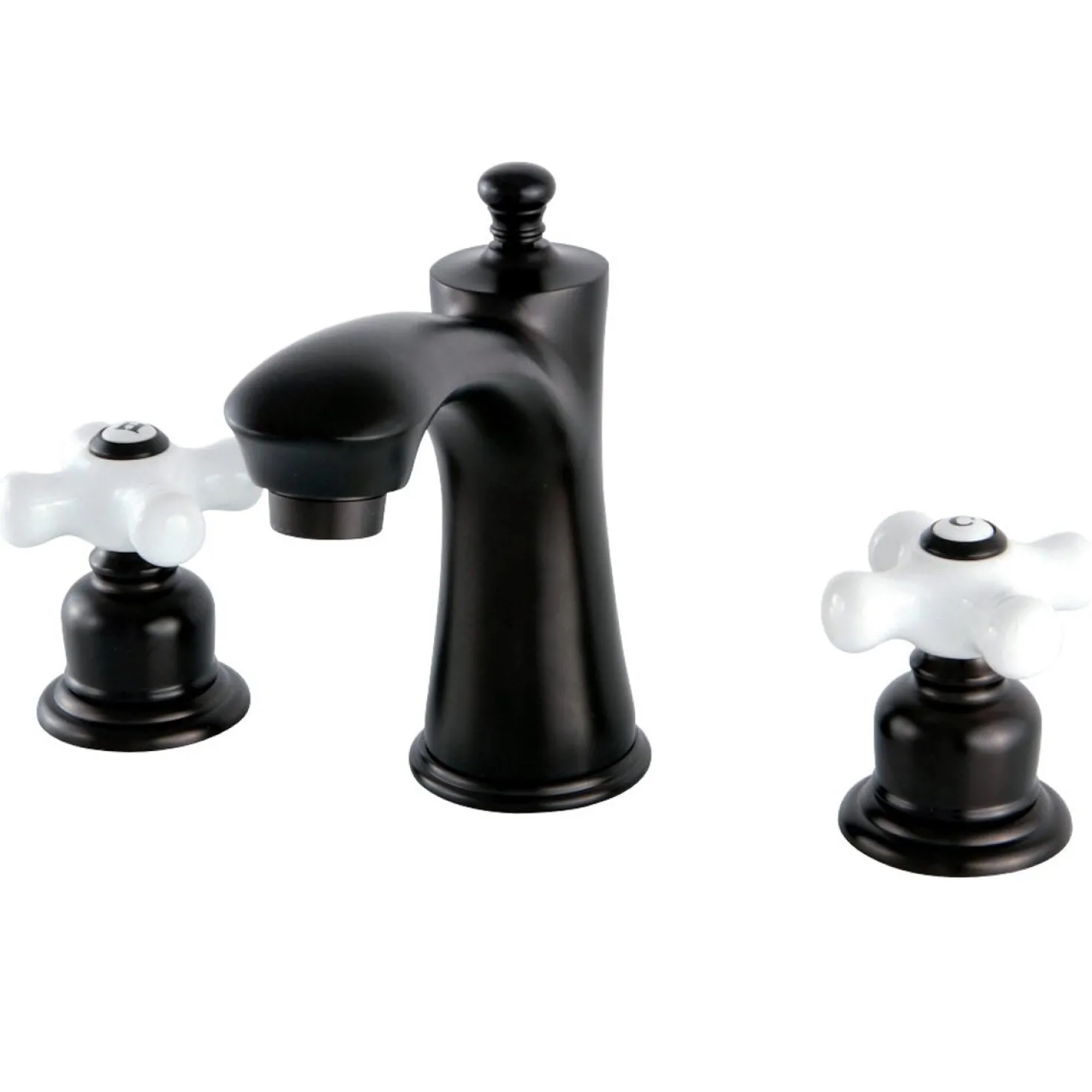 Kingston Brass Victorian Deck Mount 8" Widespread Bathroom Faucet