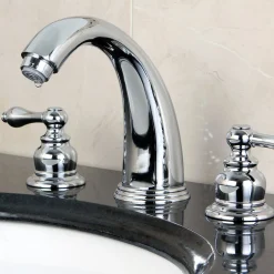 Kingston Brass Victorian 2-Handle 8-Inch Widespread Bathroom Faucet