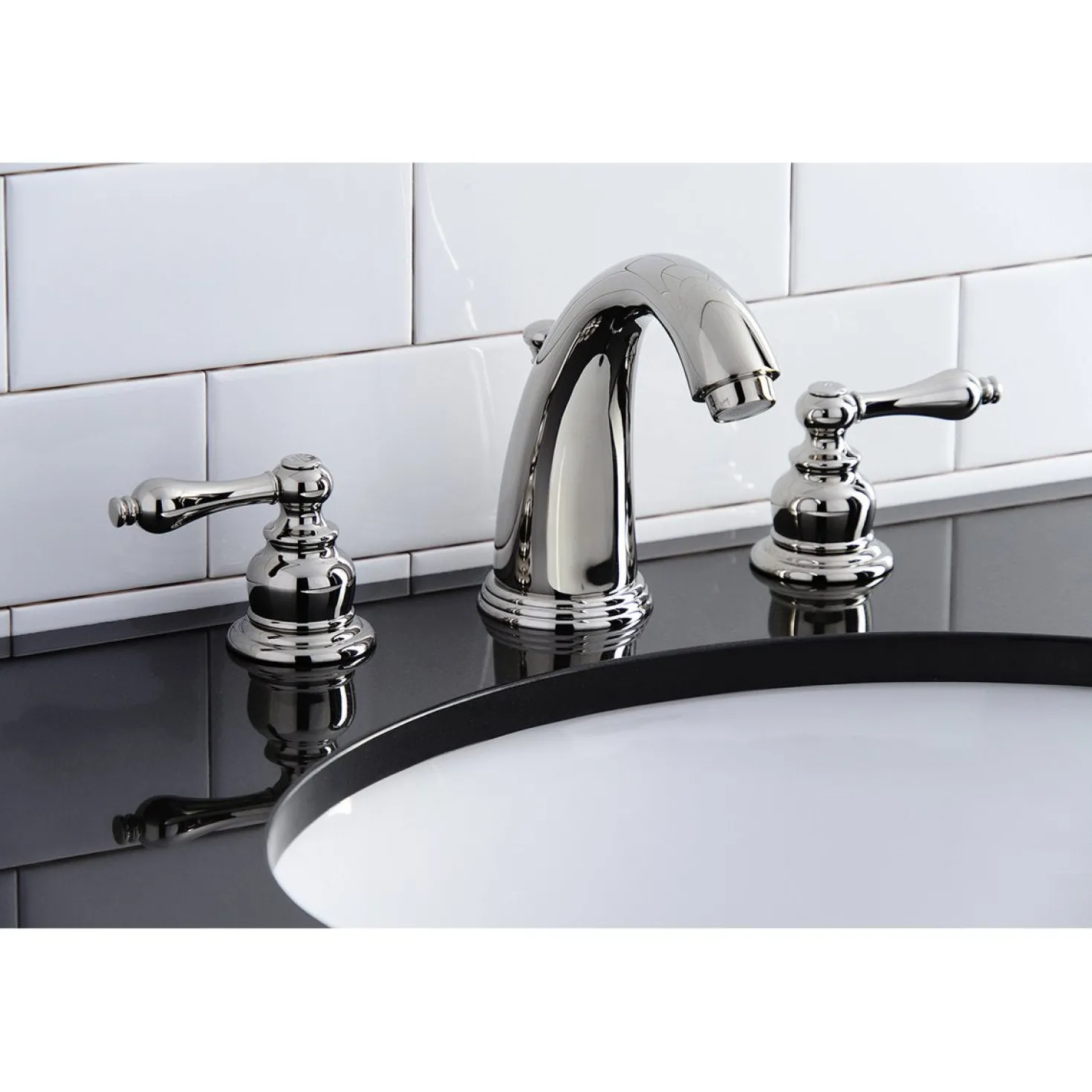 Kingston Brass Victorian 2-Handle 8-Inch Widespread Bathroom Faucet