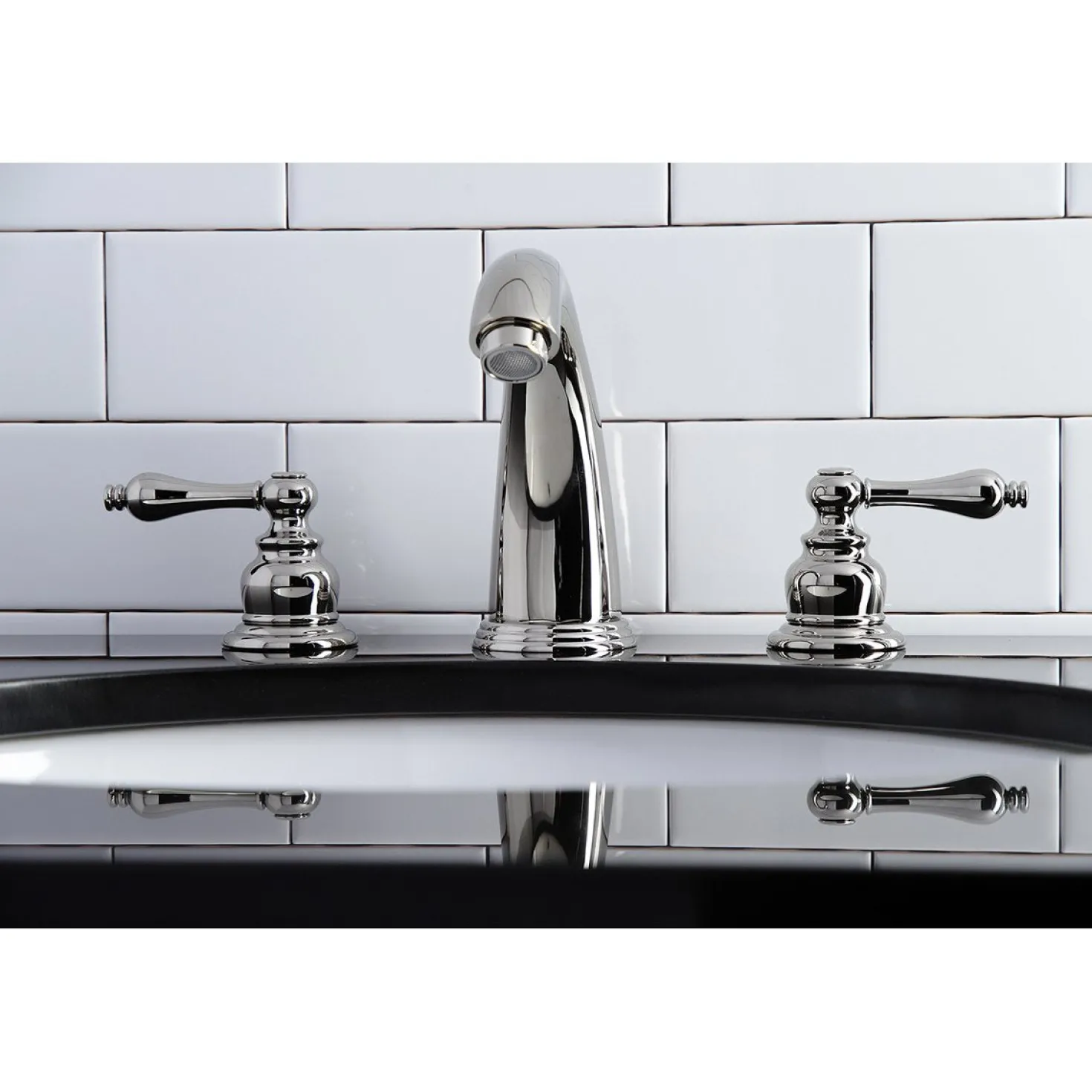 Kingston Brass Victorian 2-Handle 8-Inch Widespread Bathroom Faucet