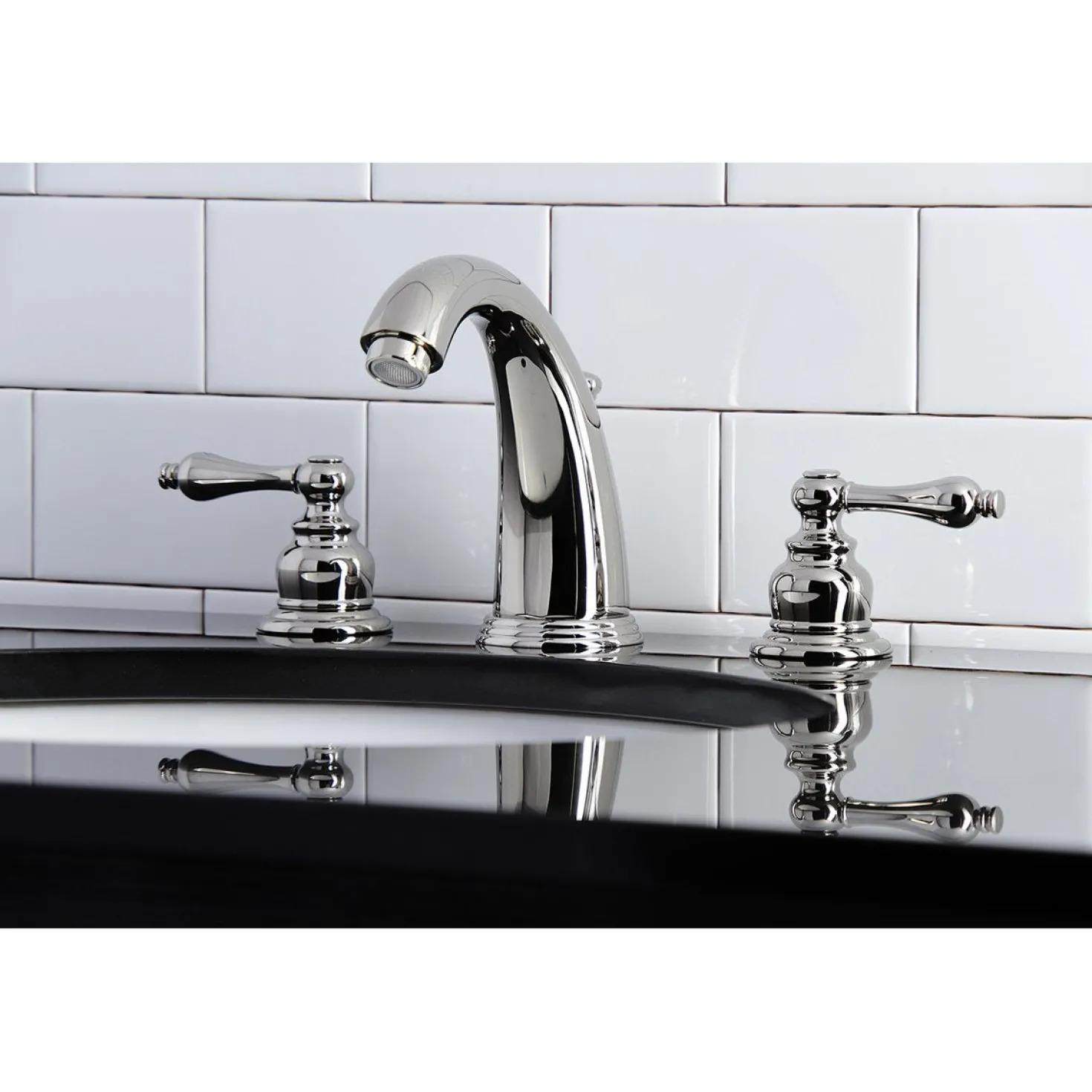 Kingston Brass Victorian 2-Handle 8-Inch Widespread Bathroom Faucet