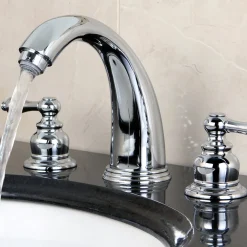 Kingston Brass Victorian 2-Handle 8-Inch Widespread Bathroom Faucet