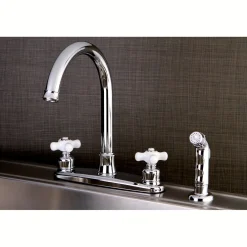 Kingston Brass Victorian 4-Hole Centerset Kitchen Faucet