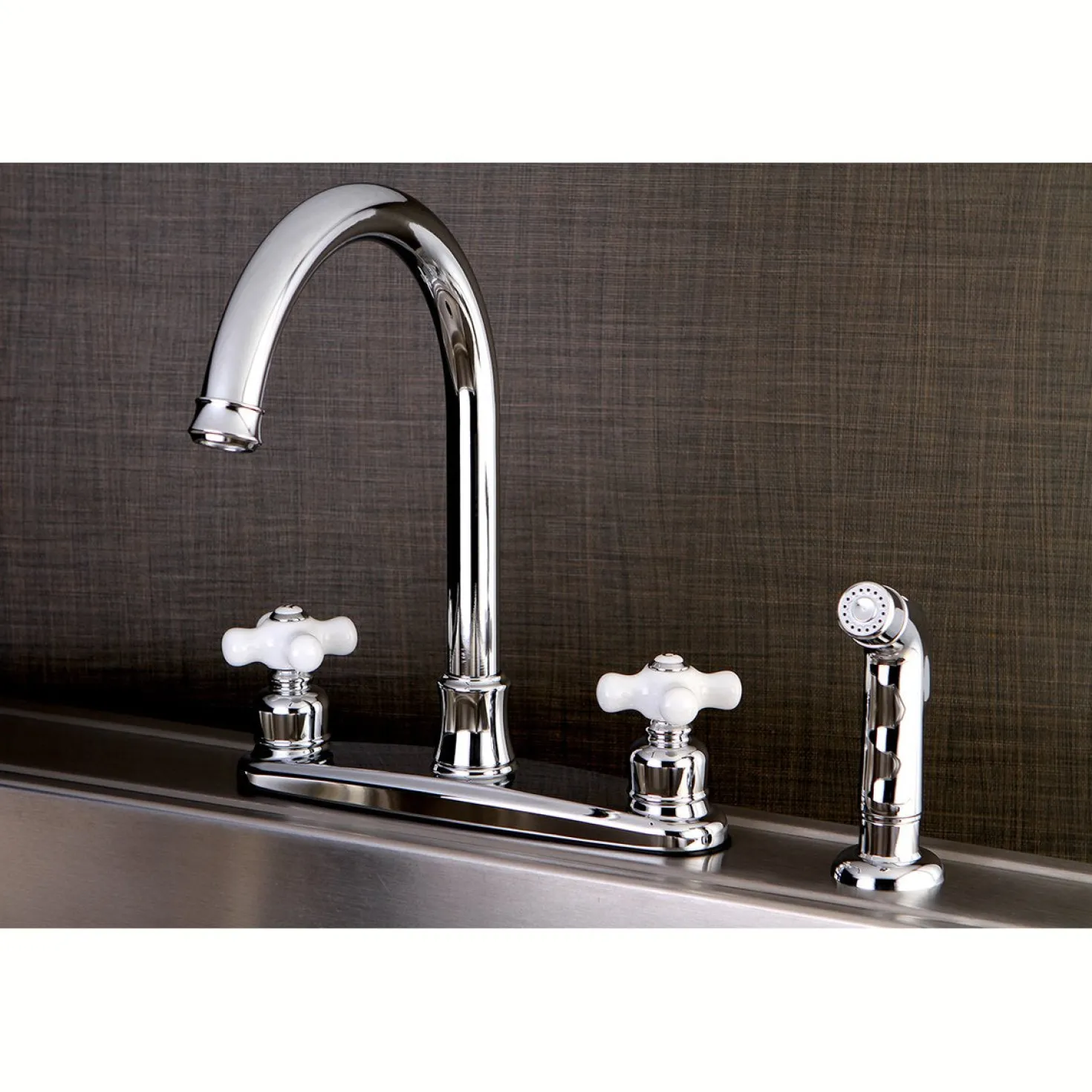 Kingston Brass Victorian 4-Hole Centerset Kitchen Faucet