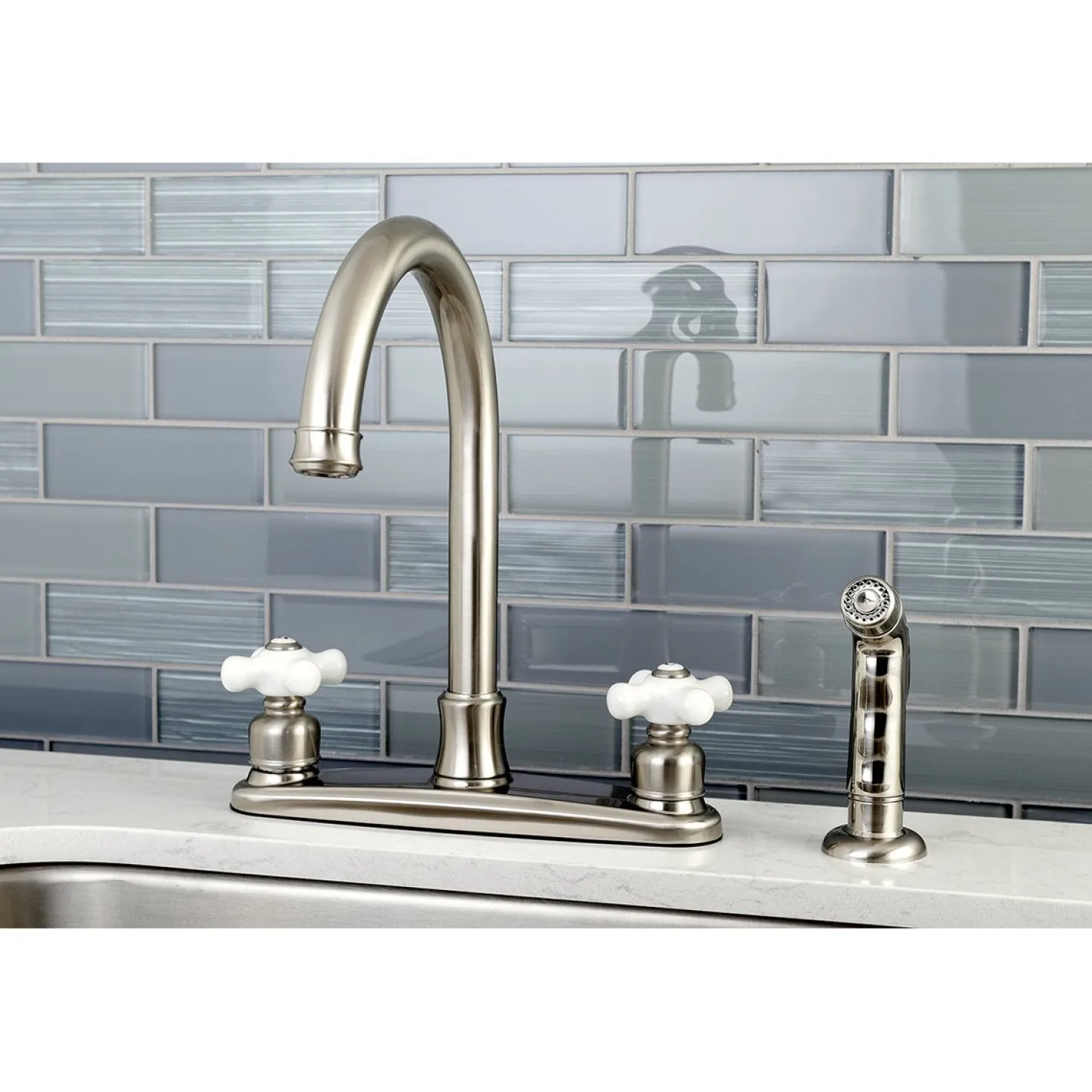 Kingston Brass Victorian 4-Hole Centerset Kitchen Faucet
