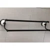 Kingston Brass Victorian 24-Inch Dual Towel Bar in Matte Black