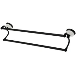 Kingston Brass Victorian 24-Inch Dual Towel Bar in Matte Black