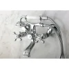Kingston Brass Victorian Tub Wall Mount Clawfoot Tub Filler with Hand Shower