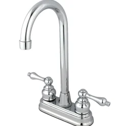 Kingston Brass Victorian Two Handle 4" Centerset High-Arch Bar Faucet