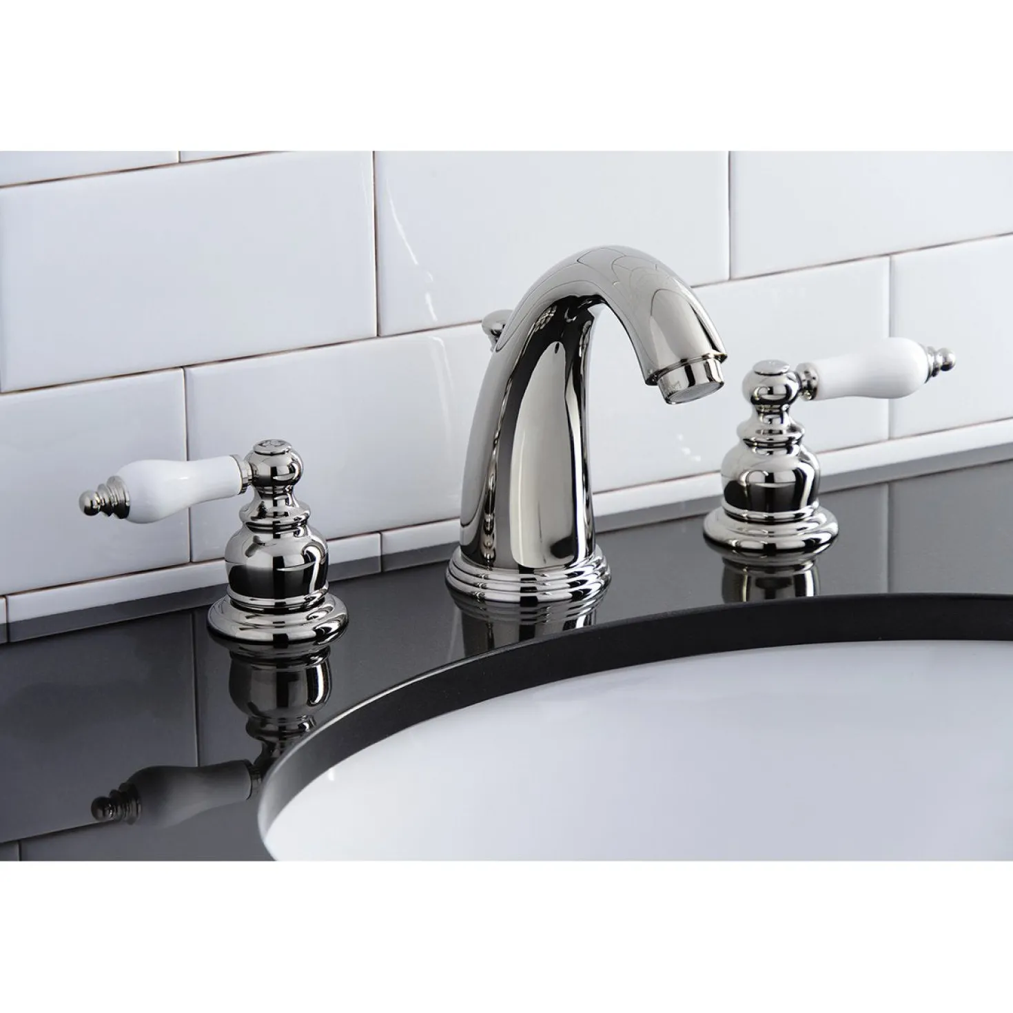 Kingston Brass Victorian Two-Handle 8-Inch Widespread Bathroom Faucet