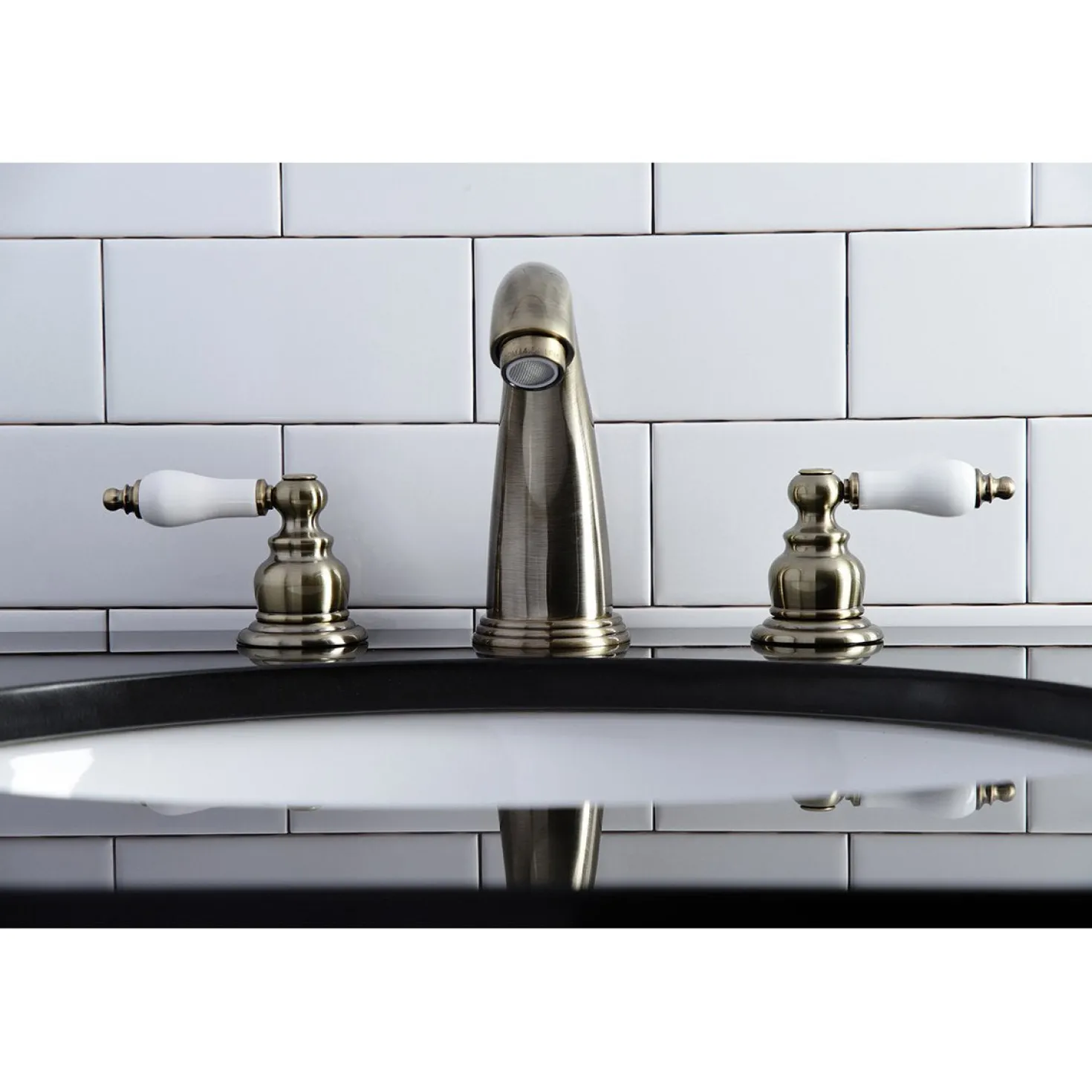 Kingston Brass Victorian Two-Handle 8-Inch Widespread Bathroom Faucet