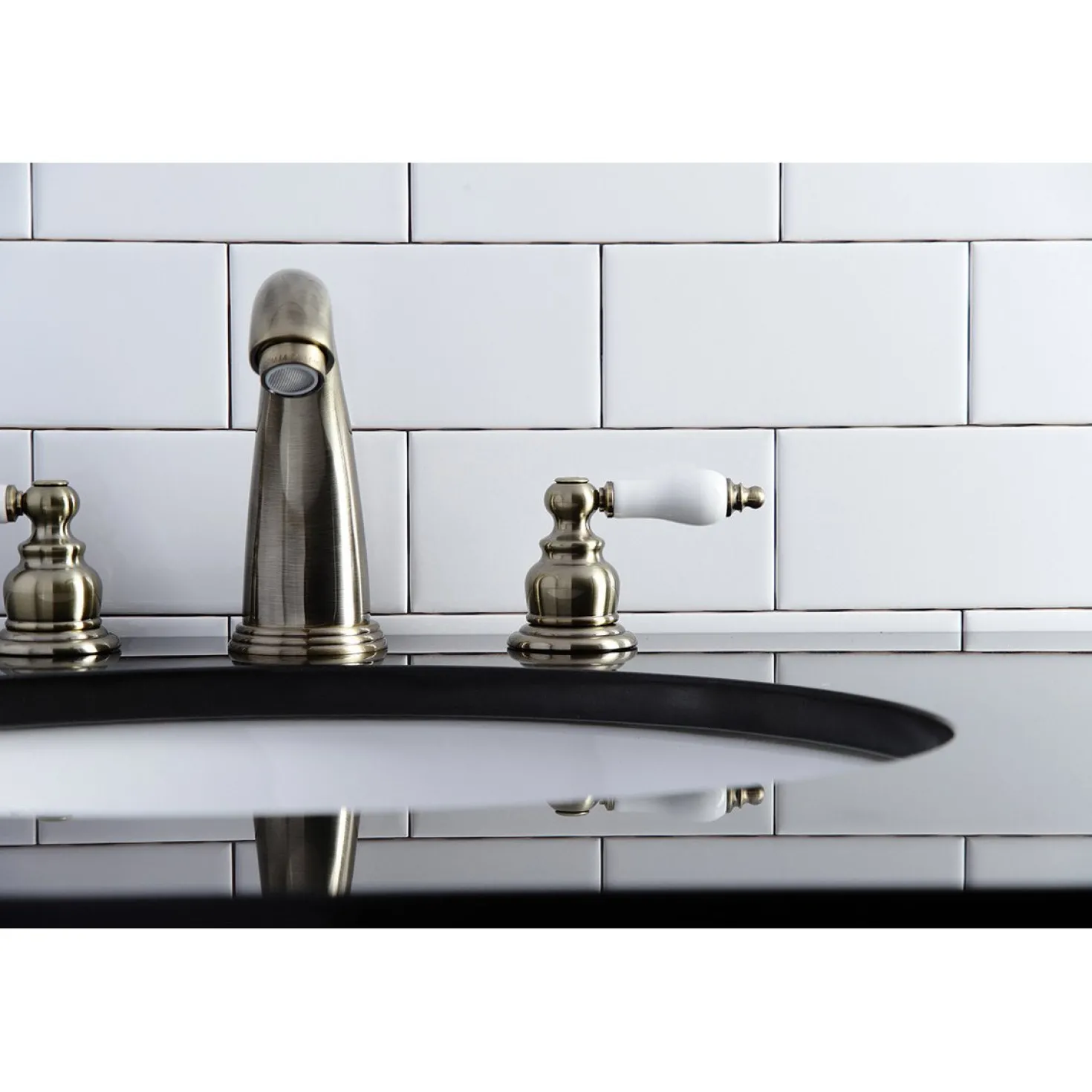 Kingston Brass Victorian Two-Handle 8-Inch Widespread Bathroom Faucet