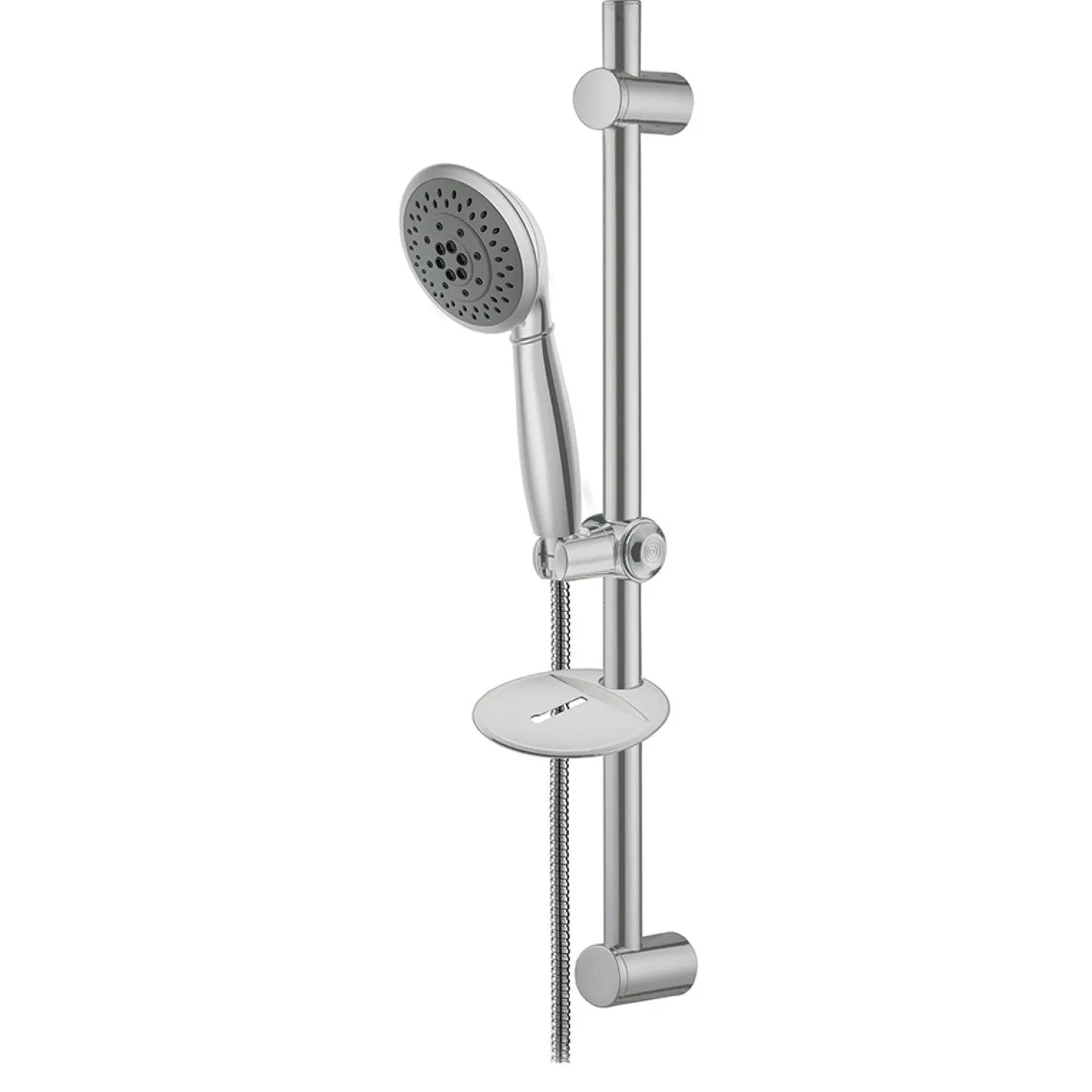 Kingston Brass Vilbosch 5-Setting Hand Shower with Slide Bar Kit and Stainless Steel Hose in Satin Nickel