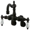 Kingston Brass Vintage 3-3/8" - 9" Adjustable Center Classic Wall Mount Clawfoot Tub Filler