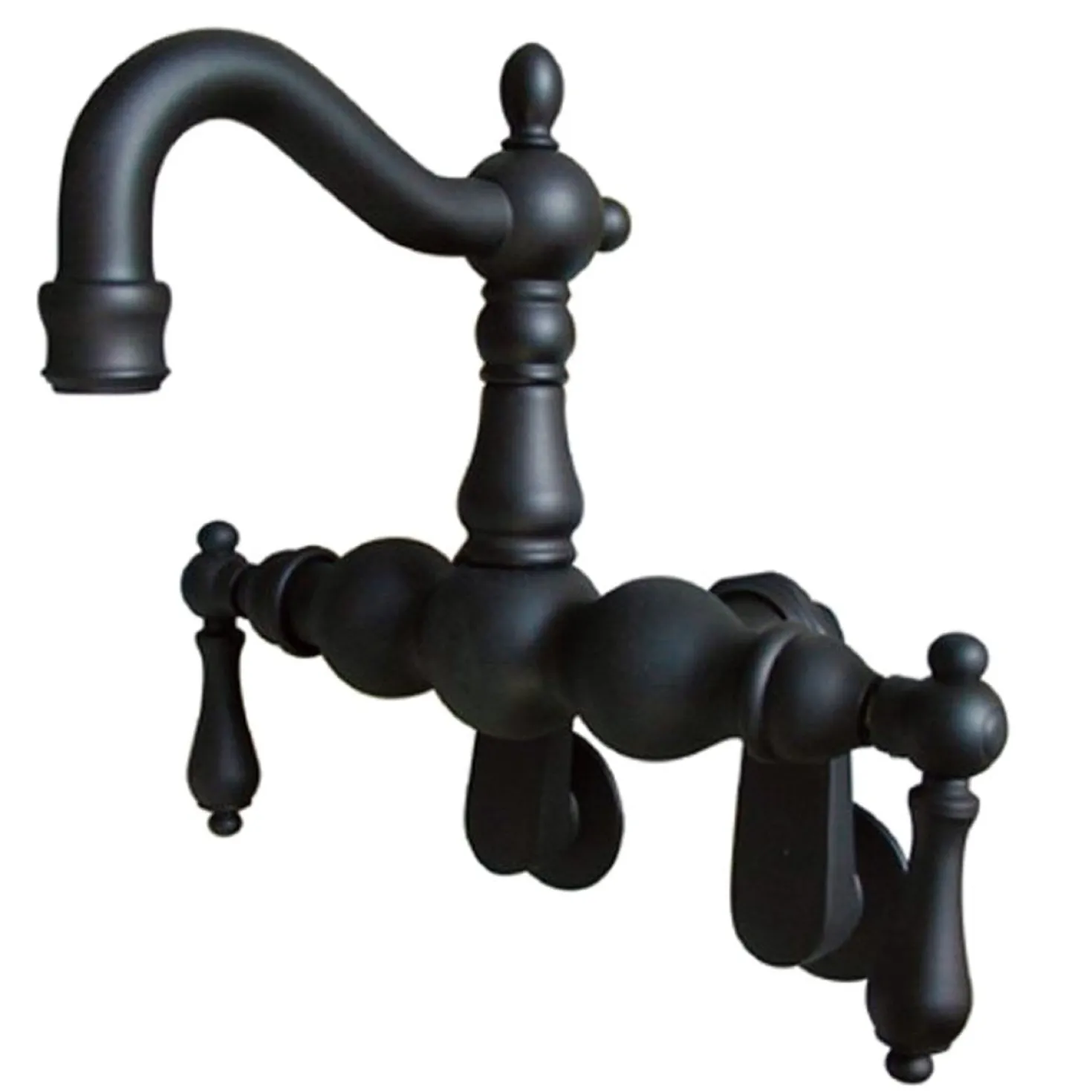 Kingston Brass Vintage 3-3/8" - 9" Adjustable Center Wall Mount Clawfoot Tub Filler