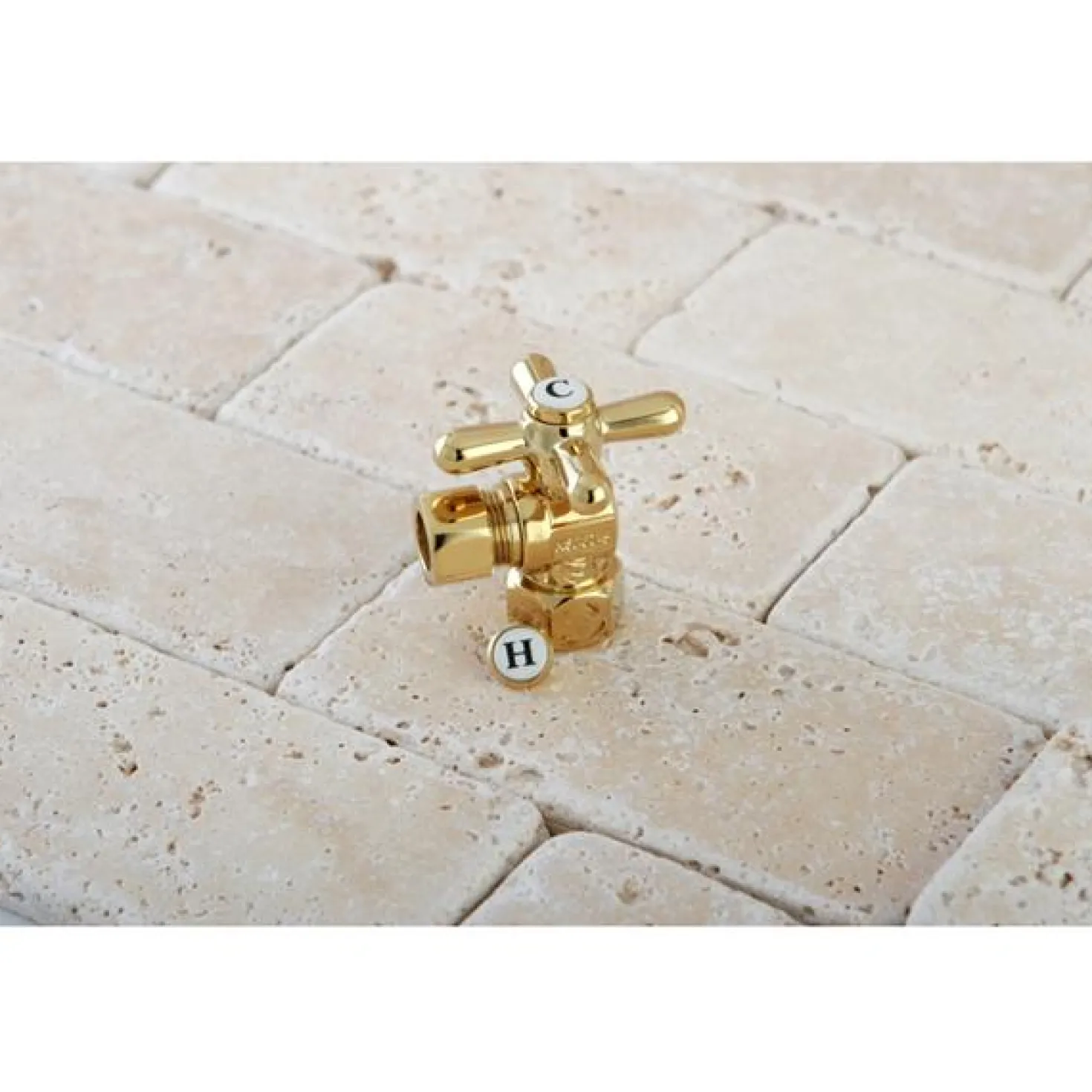 Kingston Brass Vintage Angle Stop with 1/2" IPS x 1/2" OD Compression