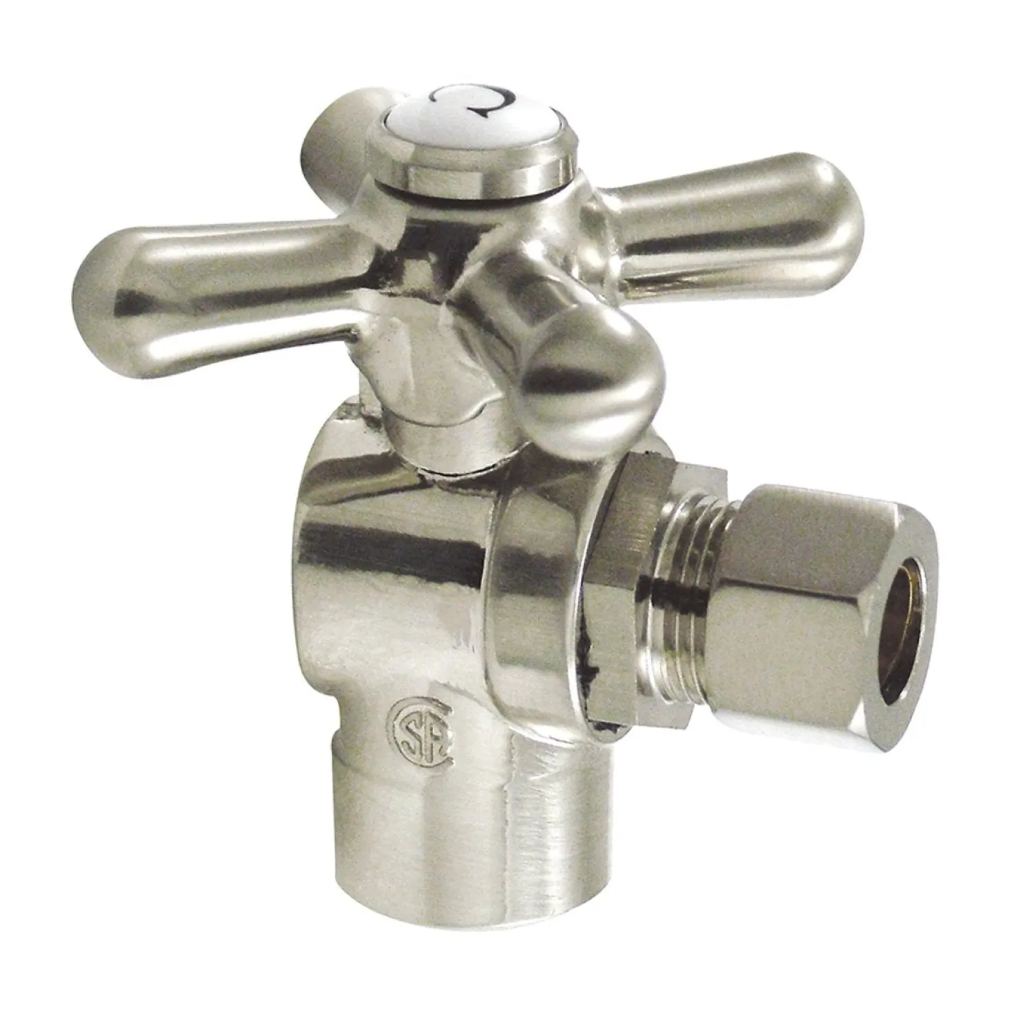 Kingston Brass Vintage Angle Stop with 1/2" Sweat x 3/8" OD Compression