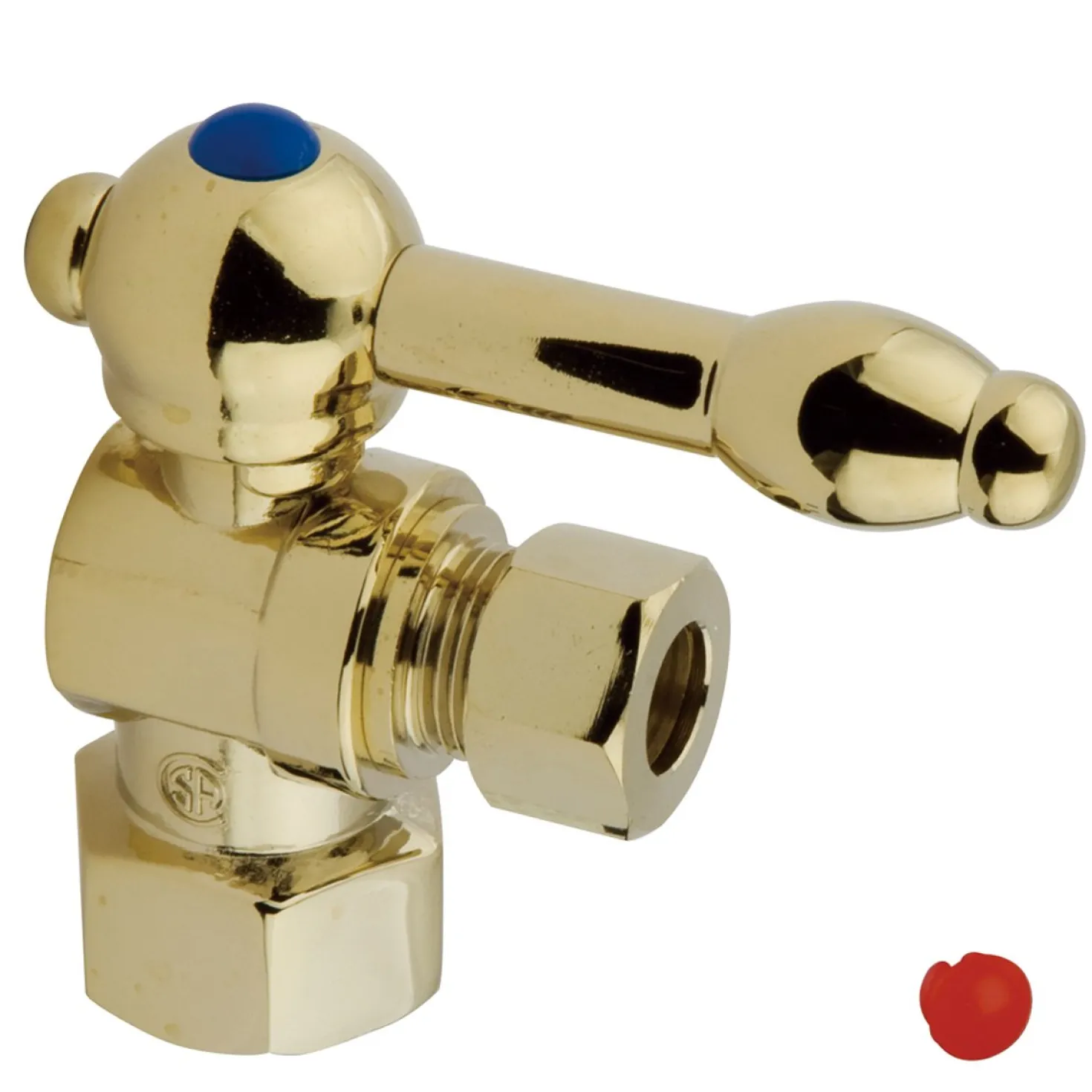 Kingston Brass Vintage Angle Stop with 1/2" IPS x 3/8" OD Compression