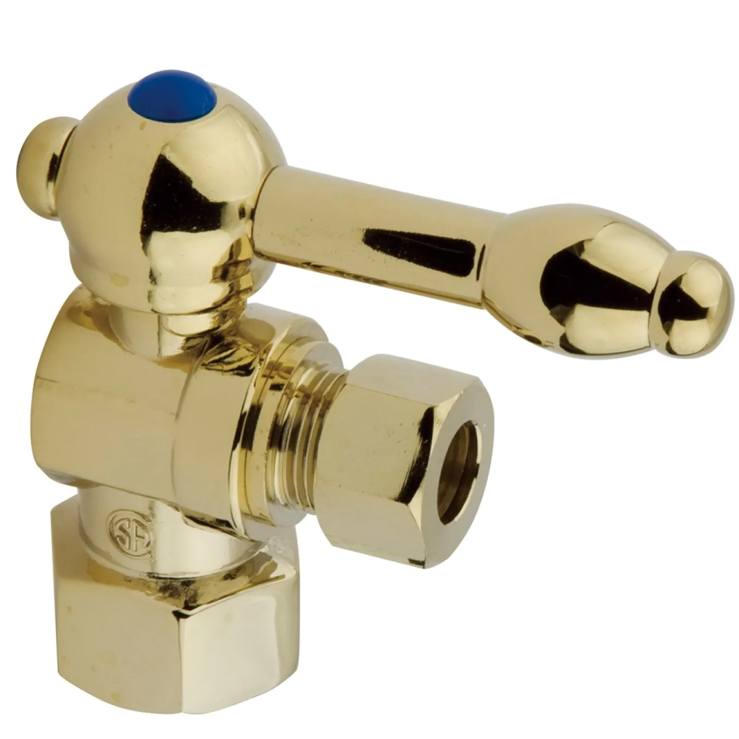Kingston Brass Vintage Angle Stop with 1/2" IPS x 3/8" OD Compression