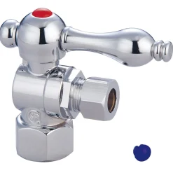 Kingston Brass Vintage Angle Stop with 1/2" IPS x 3/8" OD Compression and Lever Handle