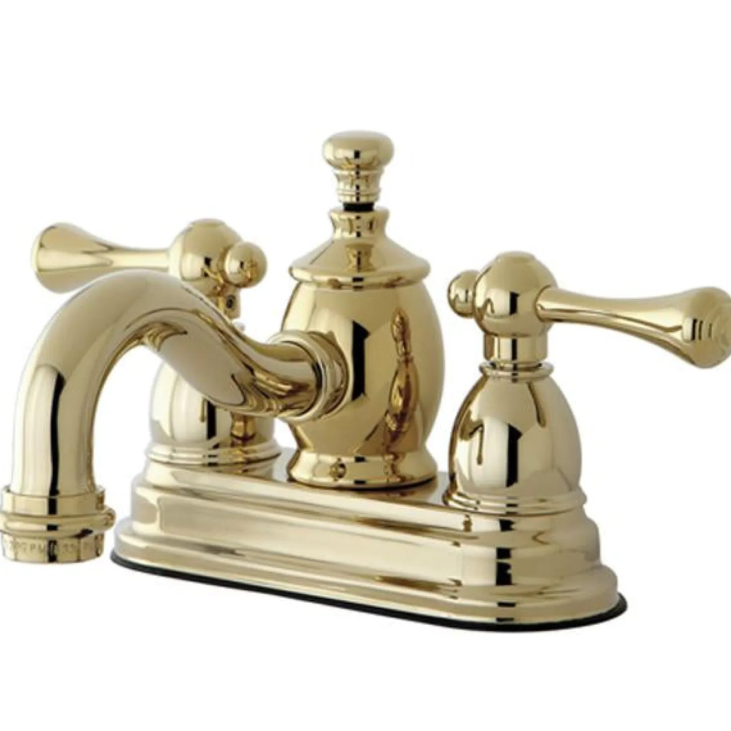 Kingston Brass Vintage 4" Centerset Lavatory Faucet with Heritage Spout and Metal Lever Handle