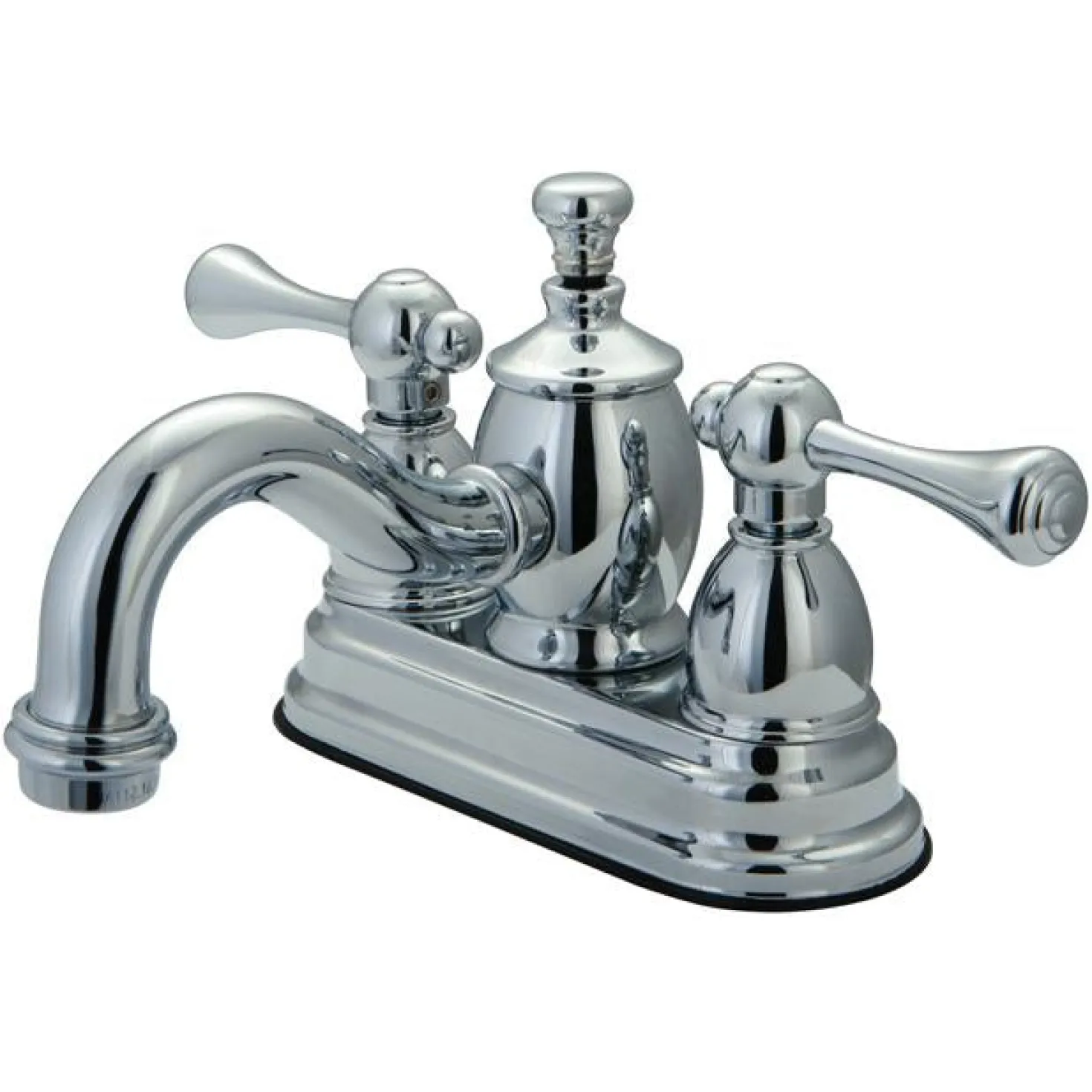 Kingston Brass Vintage 4" Centerset Lavatory Faucet with Heritage Spout and Metal Lever Handle