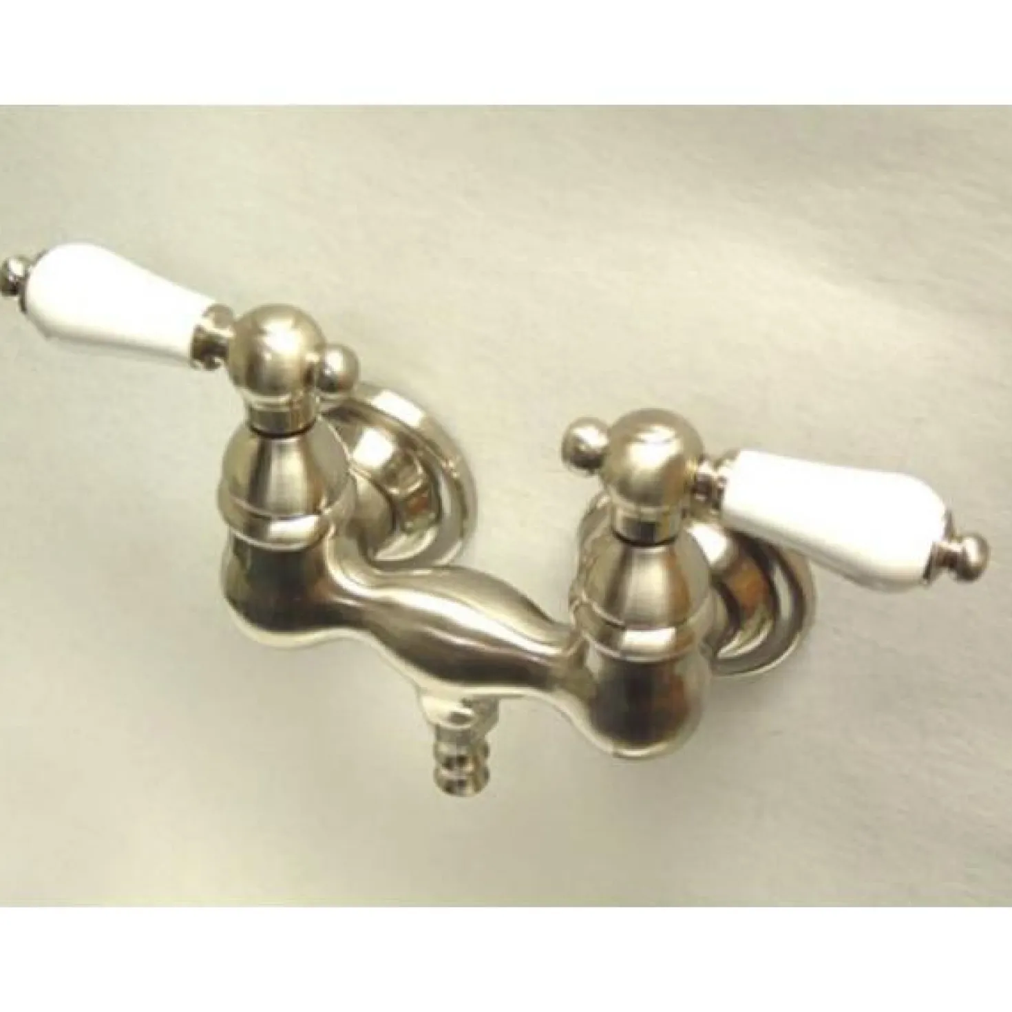 Kingston Brass Vintage 3-3/8" Centers Brass Wall Mount Clawfoot Tub Filler