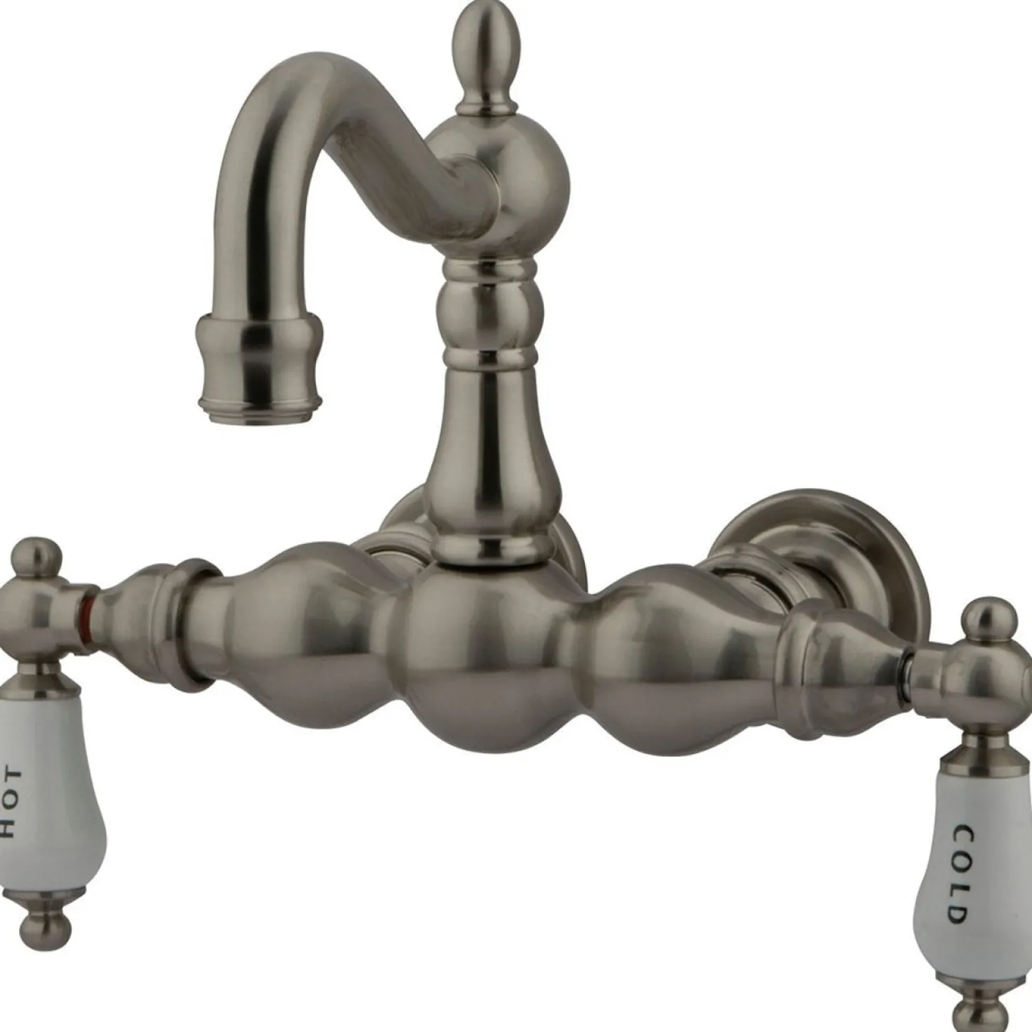 Kingston Brass Vintage 3-3/8" Classic Wall Mount Clawfoot Tub Filler